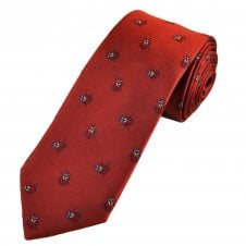 Tresanti Celeste Red Ladybird Designer Silk Men's Novelty Tie