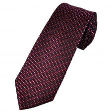 Tresanti Celeste Red, Pink, Light Blue & Purple Dot Pattern Men's Silk Designer Tie