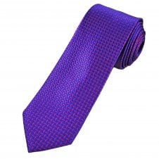 Tresanti Celeste Royal Blue & Fuchsia Pink Pattern Men's Silk Tie