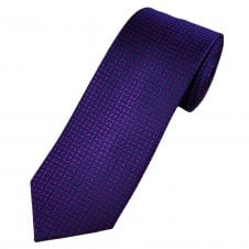 Tresanti Celeste Royal Blue, Navy & Pink Patterned Silk Men's Designer Tie