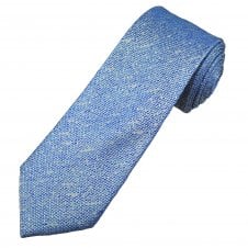 Tresanti Celeste Royal Blue & Silver Textured Men's Silk Tie