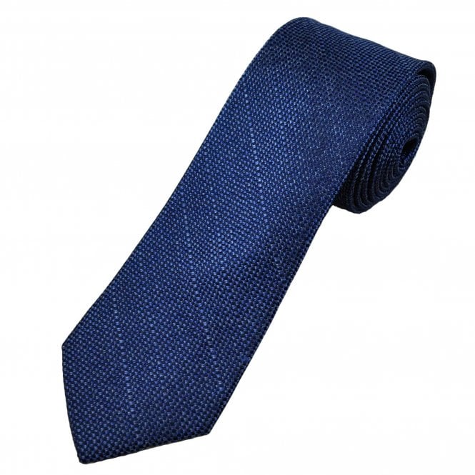 Tresanti Celeste Shades Of Blue Micro Pattern Men's Silk Tie