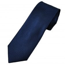 Tresanti Celeste Shades of Blue Woven Patterned Men's Silk Tie