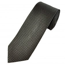 Tresanti Celeste Shades of Brown, Gold & Black Patterned Silk Men's Designer Tie