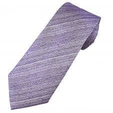 Tresanti Celeste Shades of Purple Fine Stripe Pattern Men's Silk Designer Tie