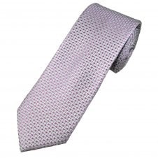 Tresanti Celeste Silver, Lilac & Blue Pattern Men's Silk Tie