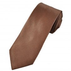 Tresanti Charcoal Grey & Orange Spot Pattern Men's Silk Designer Tie