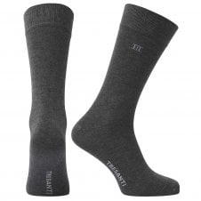 Tresanti Dark Grey Melange Bamboo Men's Socks