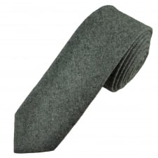 Tresanti Dark Grey Wool Blend 6cm Skinny Tie