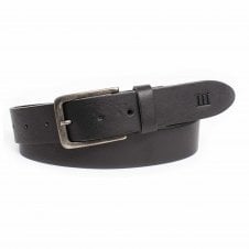 Tresanti Ebby Black Men's Full Grain Italian Leather Belt