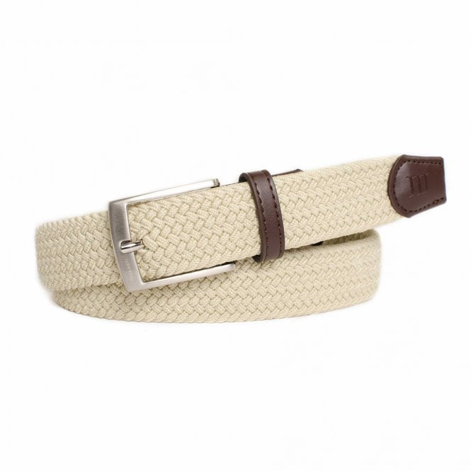 Tresanti Erling Ivory Men's Braided Belt