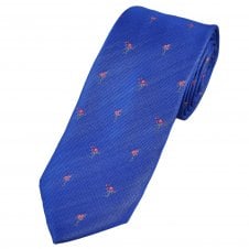 Tresanti Flamingo Royal Blue Men's Silk Tie