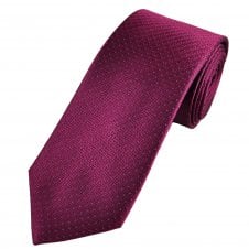 Tresanti Fuchsia Pink Chevron Pattern Men's Silk Designer Tie