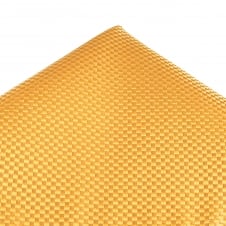 Tresanti Gold Micro Check Designer Men's Silk Pocket Square Handkerchief