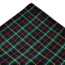 Tresanti Green, Navy Blue, Yellow & Red Checked Silk Pocket Square Handkerchief