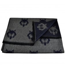Tresanti Grey & Navy Blue Fox Reversible Scarf