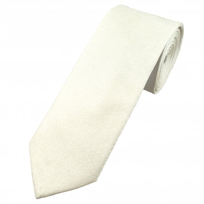 Tresanti Ivory Floral Pattern Men's Designer Silk Tie