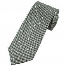 Tresanti Ivory, Navy Blue & White Polka Dot Men's Silk Tie
