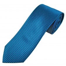 Tresanti Lavender Blue, Turquoise & Pink Diamond Pattern Men's Silk Tie