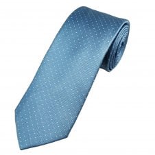 Tresanti Light Blue Diamond Patterned Men's Silk Designer Tie