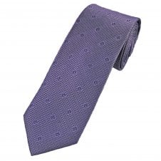 Tresanti Lilac & Navy Blue Pattern Men's Silk Tie