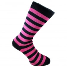 Tresanti Navy Blue & Fuchsia Pink Striped Men's Socks