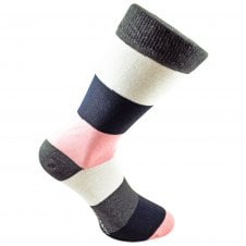 Tresanti Navy Blue, Pink, White & Grey Striped Men's Socks