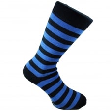 Tresanti Navy Blue & Royal Blue Striped Men's Socks