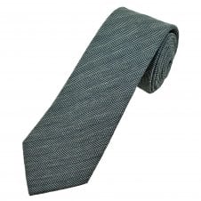 Tresanti Navy Blue & Silver Chevron Striped Pattern Silk Blend Men's Tie