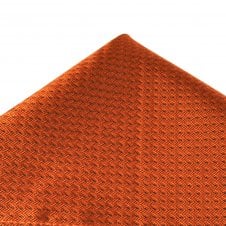 Tresanti Orange Chevron Patterned Silk Pocket Square Handkerchief