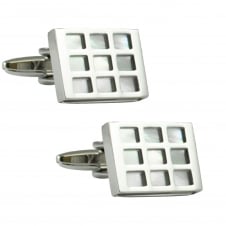 Tresanti Pink Tinged Mother Of Pearl Designer Cufflinks
