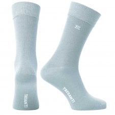 Tresanti Plain Light Blue Bamboo Men's Socks