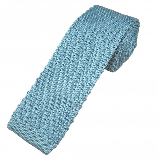 Tresanti Plain Light Blue Men's Knitted Tie