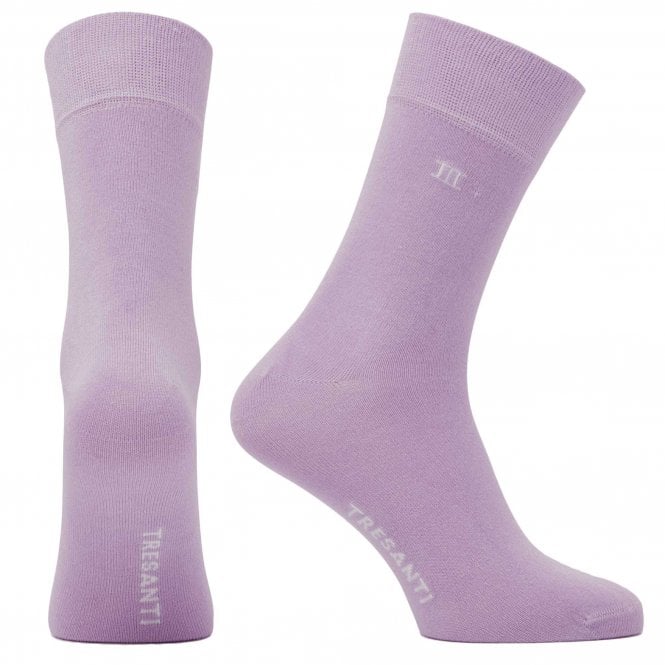 Tresanti Plain Lilac Bamboo Men's Socks