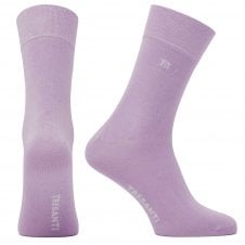 Tresanti Plain Lilac Bamboo Men's Socks