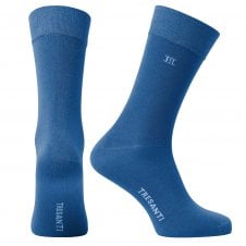 Tresanti Plain Royal Blue Bamboo Men's Socks