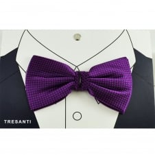 Tresanti Purple & Fuchsia Pink Patterned Silk Men's Bow Tie