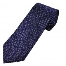 Tresanti Purple, Lilac & Silver Pattern Men's Silk Tie