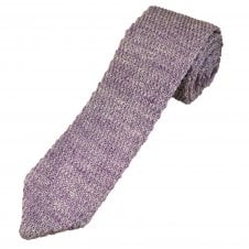 Tresanti Reale Lavender 100% Linen Pointed End Men's Knitted Tie - Limited Edition