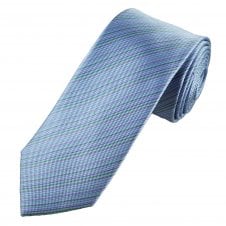 Tresanti Reale Light Blue, Green & Purple Striped Silk Designer Tie