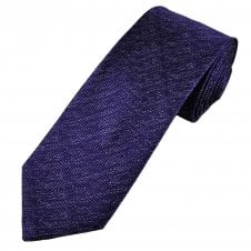 Tresanti Reale Lilac & Purple Textured Men's Silk Designer Tie