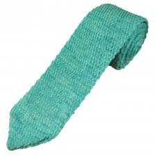 Tresanti Reale Mint 100% Linen Pointed End Men's Knitted Tie - Limited Edition