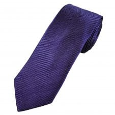 Tresanti Reale Purple Vertical Weave Silk Men's Designer Tie