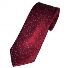Tresanti Reale Red, Turquoise, Purple & Fuchsia Pink Patterned Silk Designer Tie