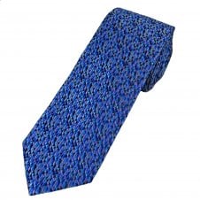 Tresanti Reale Shades of Blue & Lilac Triangle Pattern Men's Silk Designer Tie