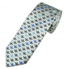 Tresanti Reale Silver & Blue Honey Bee Silk Men's Novelty Tie