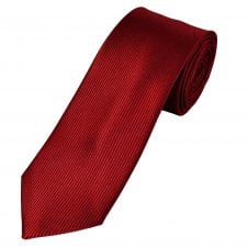 Tresanti Reale Wine Red Vertical Striped Men's Silk Tie