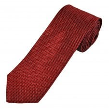 Tresanti Red, Burgundy, Light Blue & Pink Diamond Pattern Men's Silk Tie
