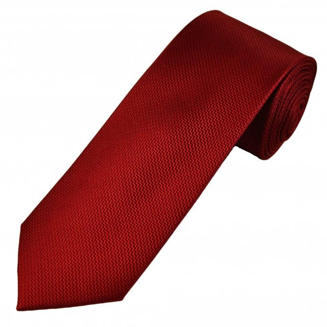 Tresanti Red & Burgundy Pattern Men's Silk Tie