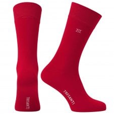 Tresanti Red Melange Bamboo Men's Socks